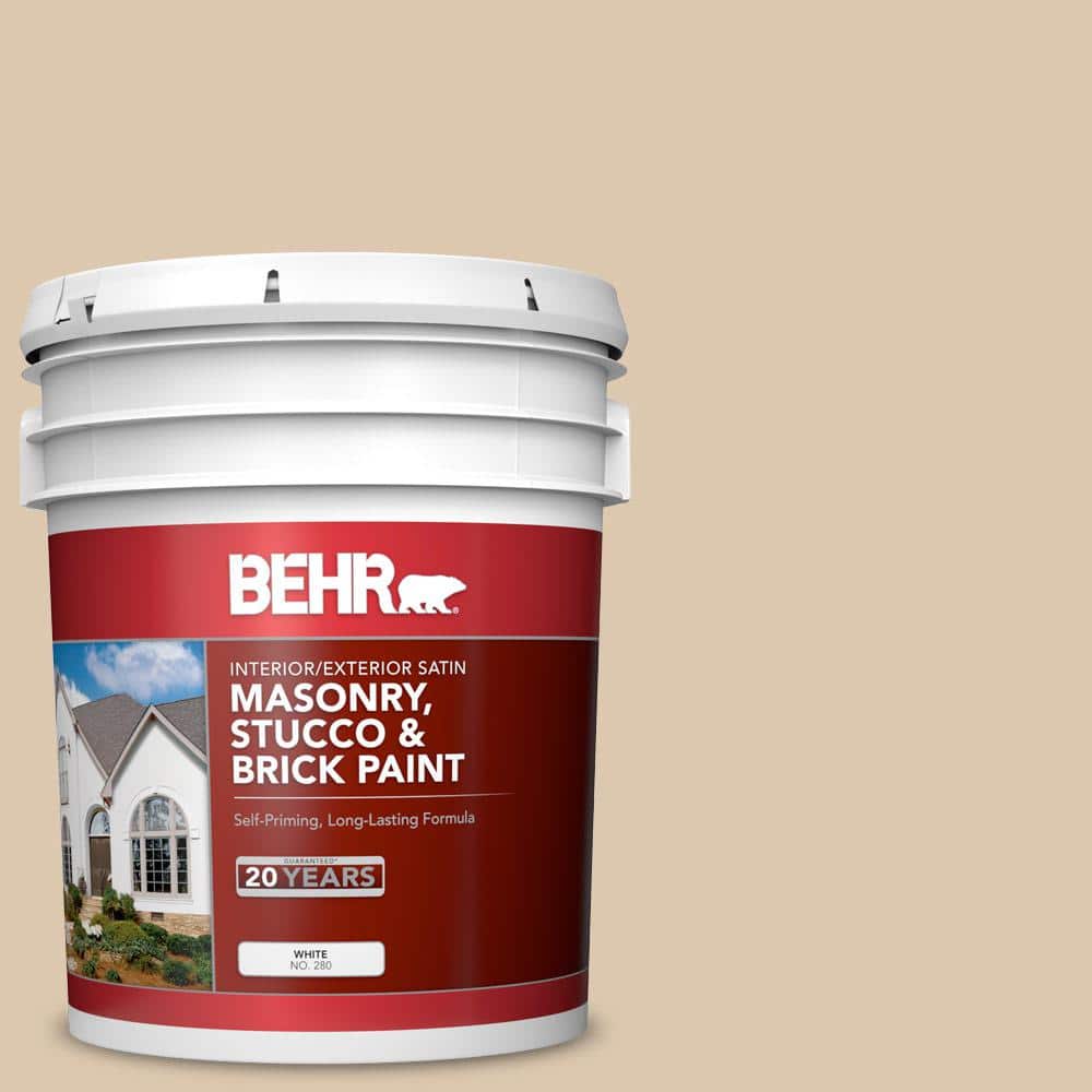 5 gal. #N270-2 Lentil Satin Interior/Exterior Masonry, Stucco and Brick Pai