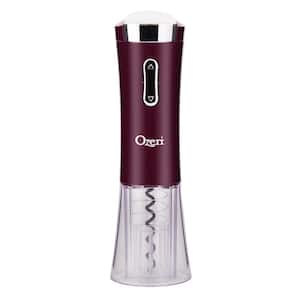 Nouveaux Electric Wine Opener with Removable Free Foil Cutter, in Burgundy (Brown)