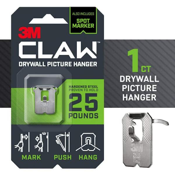 3M CLAW 25 lbs. Drywall Picture Hanger with Temporary Spot Marker