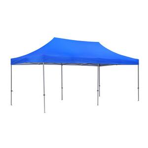 10 ft. x 20 ft. Blue Pop Up Canopy Tent Gazebo for Beach Party Wedding