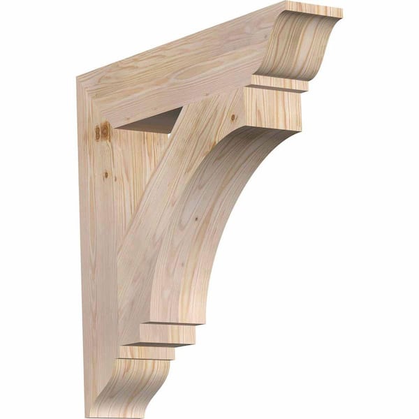 Ekena Millwork 5.5 in. x 30 in. x 30 in. Douglas Fir Imperial Traditional Smooth Bracket