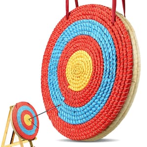 Archery Target 3 Layers 20 in. Arrow Target Traditional Solid Straw Round Archery Target Shooting Bow