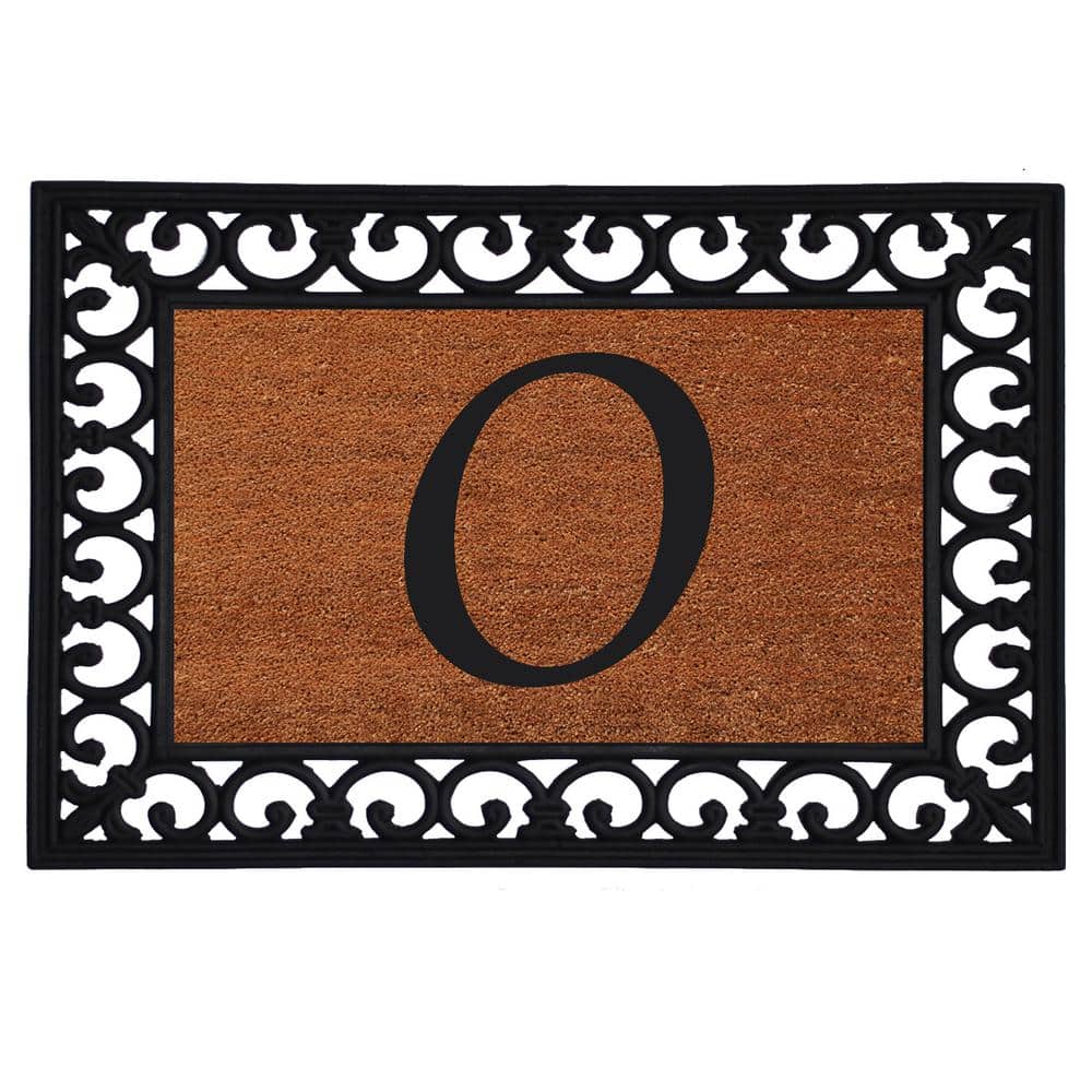 Monogram Insert Door Mat 19 in. x 25 in. (Letter O)
