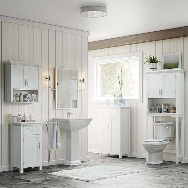 Traditional Storage Pantry Cupboard Bathroom Furniture with Open