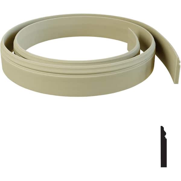 Ekena Millwork 3/4 in. x 144 in. x 3 1/4 in. Resin Baseboard Flexible Moulding