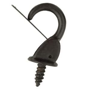 Small Screw Hooks 1/2'' Screw Cup Hook Bronze Screw-in Light Hooks DIY  Jewelry Hooks (60Pack)