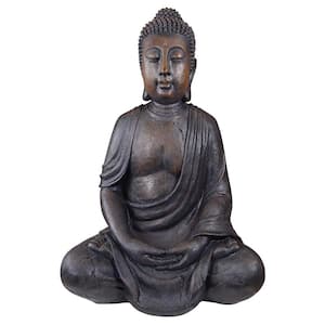 LuxenHome Meditating Buddha Garden Statue WH005 - The Home Depot