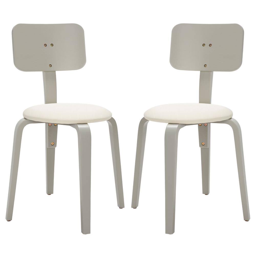 Jo Gray/Cream 17.2 in. Wood Dining Chair (Set of 2)