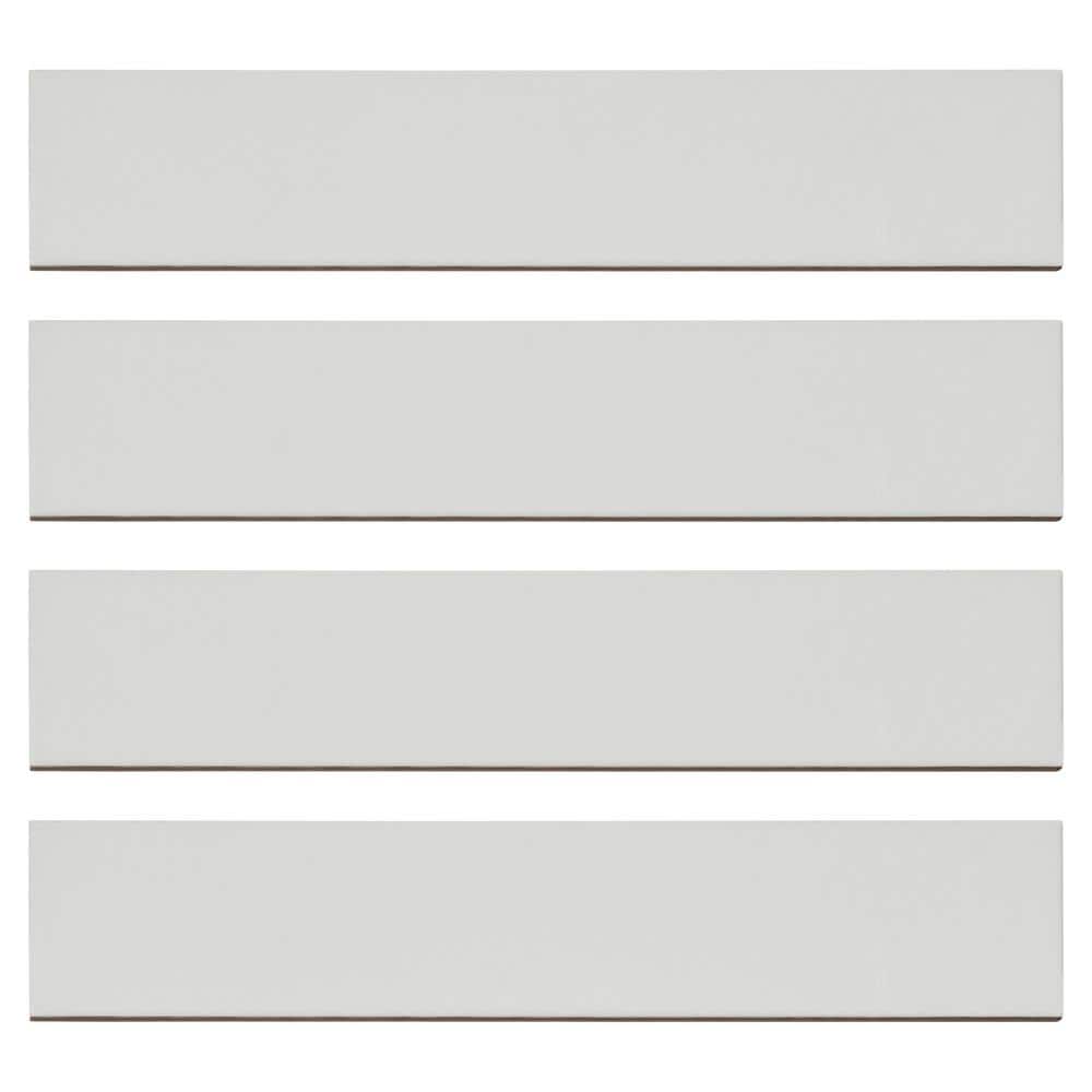 Concerto-Opus Truva 2 in. x 10 in. Glossy Ceramic Beveled Subway Wall Tile 