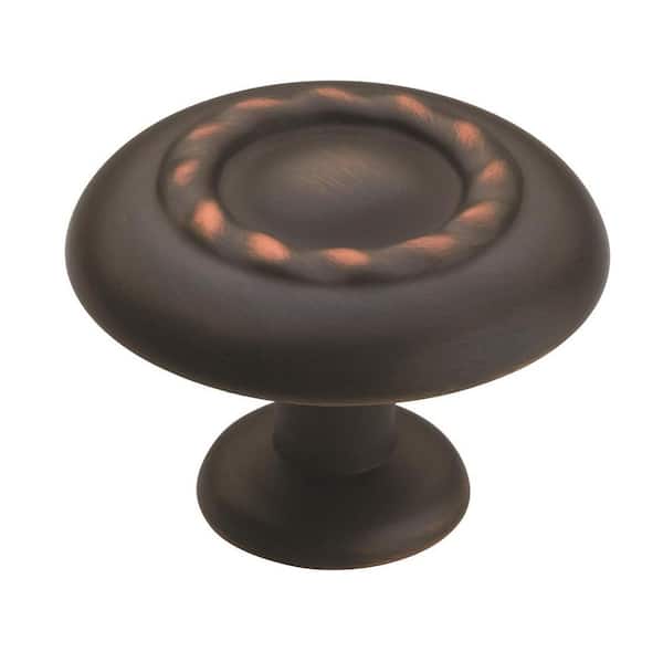 Amerock Inspirations 1-3/4 in (44 mm) Diameter Oil-Rubbed Bronze Round Cabinet Knob