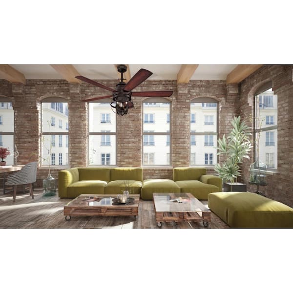 Stella Mira 52 in. Indoor Oil Rubbed Bronze Ceiling Fan with Remote Control