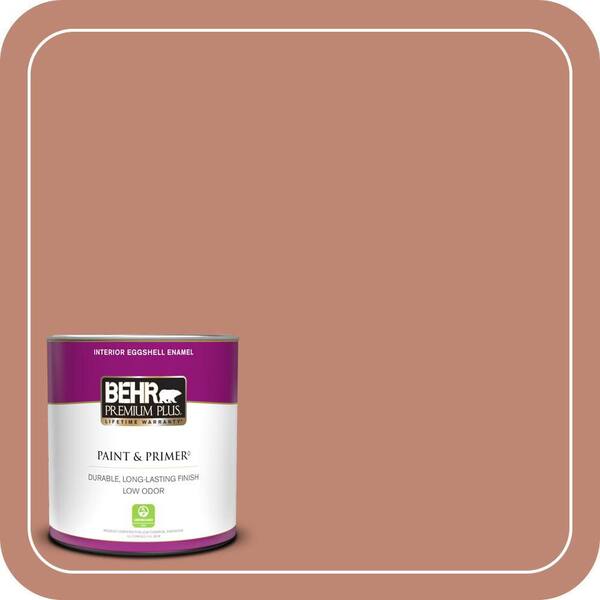 BEHR PREMIUM PLUS 1 qt. #PPU2-09 Ginger Rose Eggshell Enamel Low Odor Interior Paint & Primer