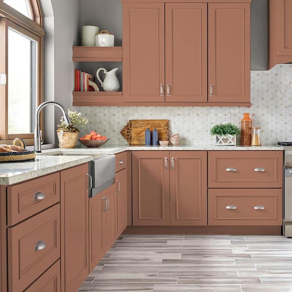 1 gal. #PFC-13 Sahara Sand Satin Enamel Interior/Exterior Cabinet, Door & Trim Paint