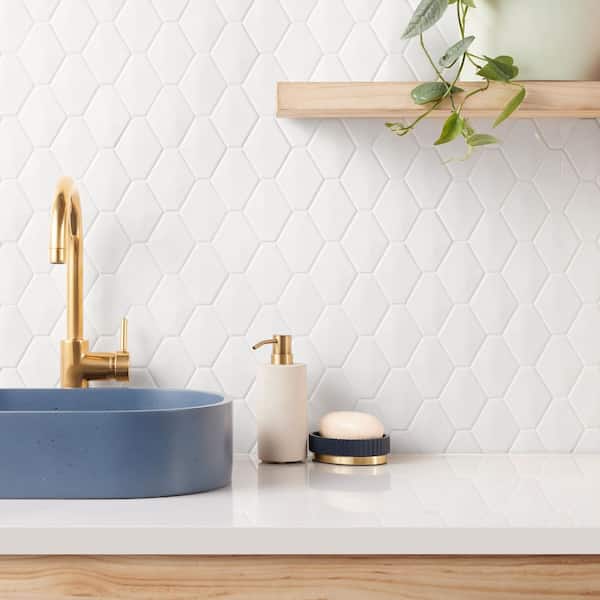Ivy Hill Tile Barrie Diamond White 11 in. x 13 in. Polished