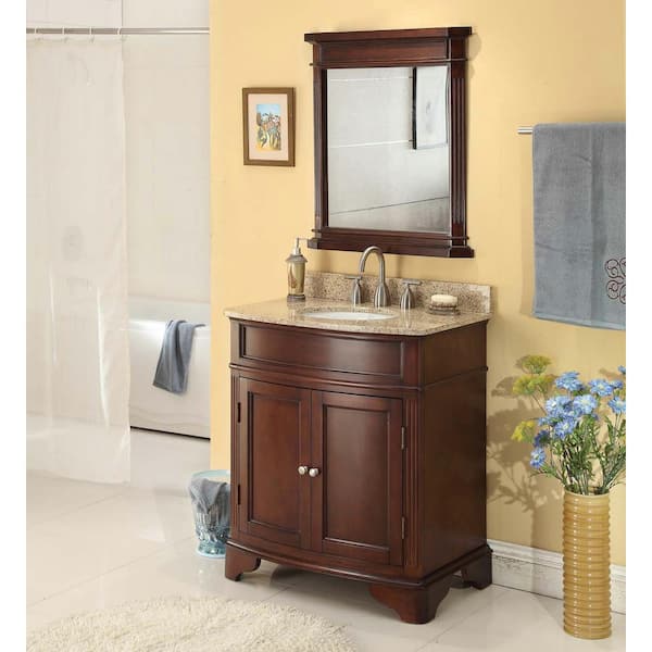 Home Decorators Collection 26 In W X, Beveled Vanity Mirror Home Depot