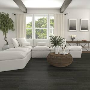 Kingsborough Midnight 8 in. x 36 in. Glazed Ceramic Wood Look Floor and Wall Tile (297.63 sq. ft./Pallet)