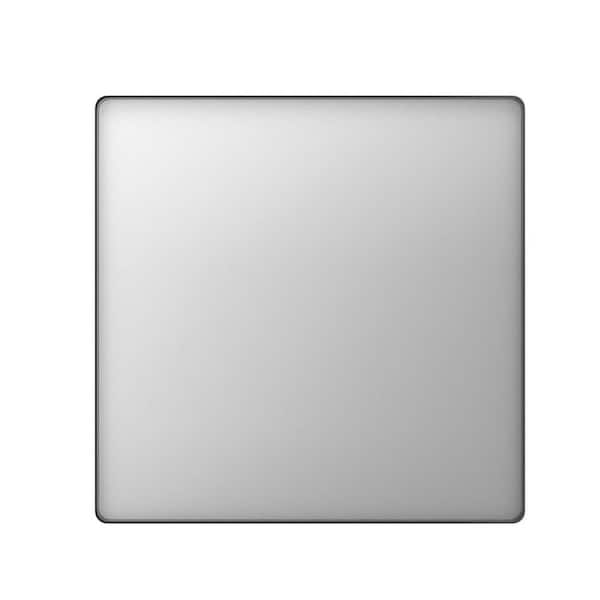 38 in. W x 38 in. H Square Aluminum Framed Explosion-Proof Wall Bathroom Vanity Mirror in Black