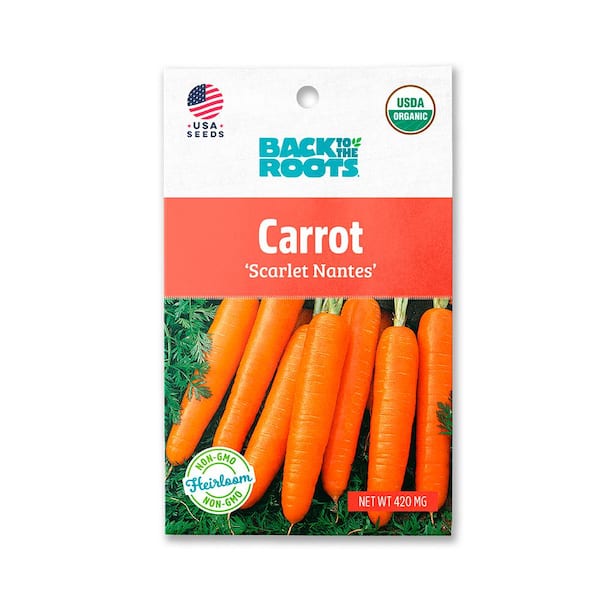 Back to the Roots Organic Scarlet Nantes Carrot Seed (1Pack) 46039