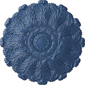 31" x 1-1/2" Durham Urethane Ceiling Medallion (Fits Canopies up to 4-1/4"), Hand-Painted Americana
