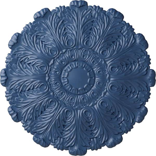 Ekena Millwork 31" x 1-1/2" Durham Urethane Ceiling Medallion (Fits Canopies up to 4-1/4"), Hand-Painted Americana