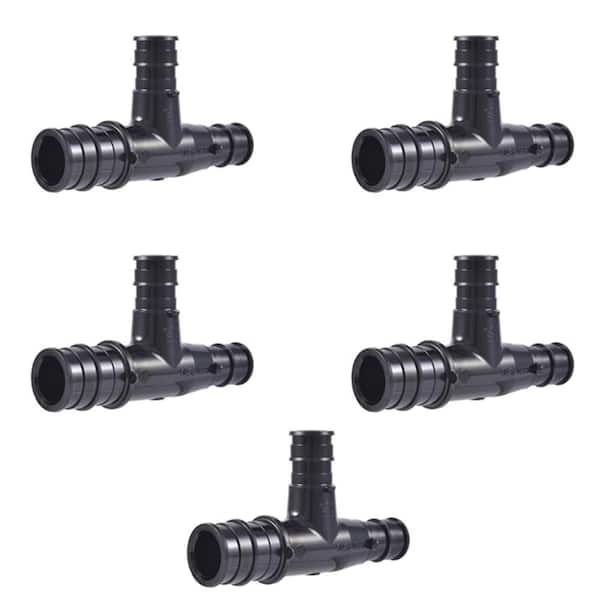 SharkBite 3/4 in. x 1/2 in. x 1/2 in. PEX-A Poly Expansion Reducing Tee Fitting (5-Pack)