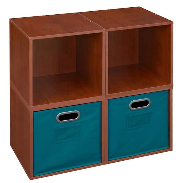 Niche 26 in. H x 26 in. W x 13 in. D Wood 4- Cube Organizer
