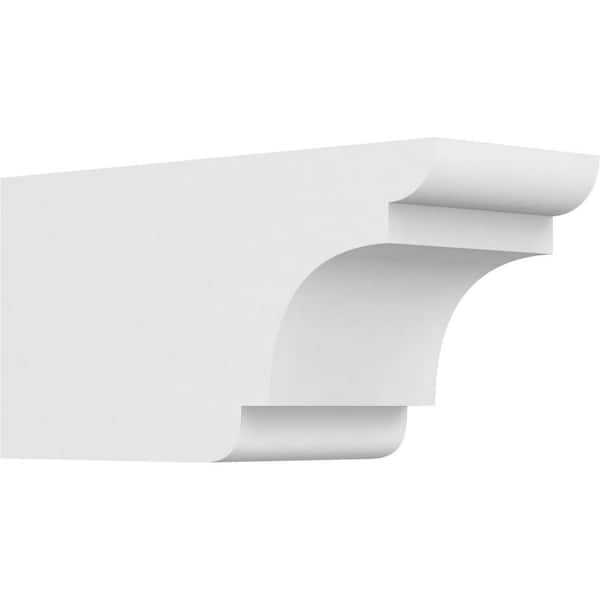 Ekena Millwork 5 in. x 6 in. x 12 in. Standard New Brighton Architectural Grade PVC Rafter Tail Brace