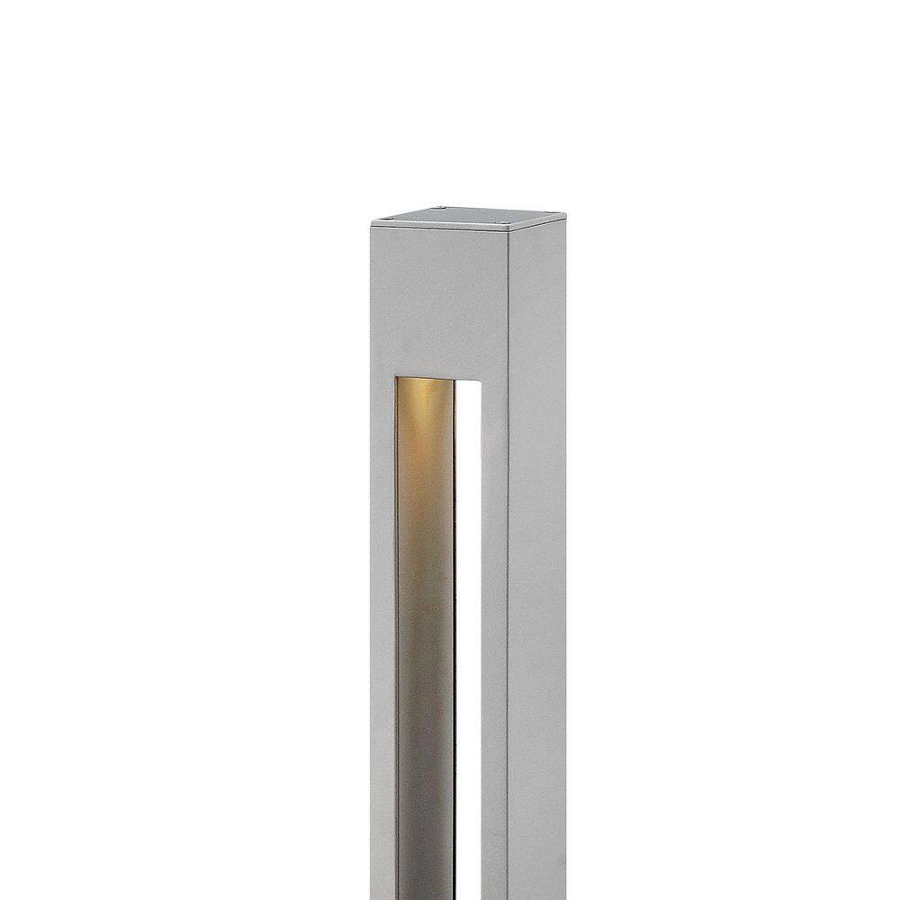Titanium LED Outdoor Path Light with Etched Glass Lens