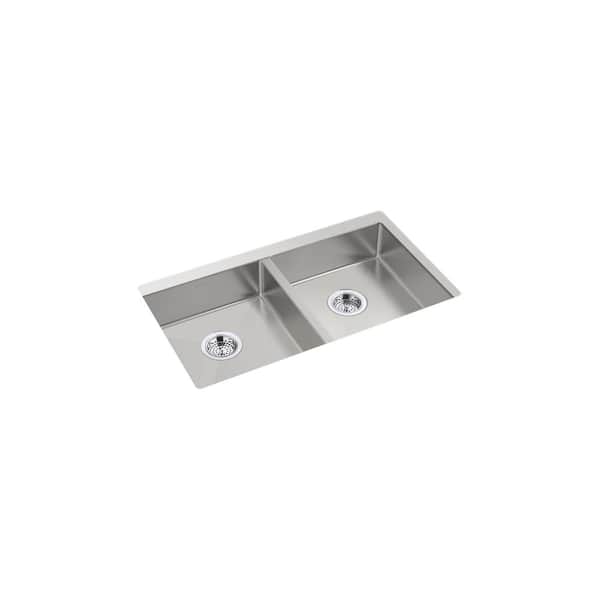 KOHLER Strive 32 in. Undermount Duble-Bowl Kitchen Sink