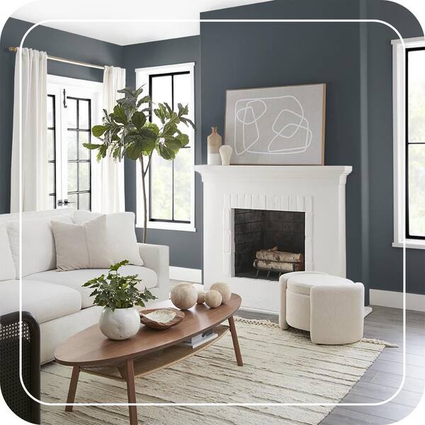 BEHR MARQUEE 1 qt. #PPU25-22 Chimney Matte Interior Paint & Primer