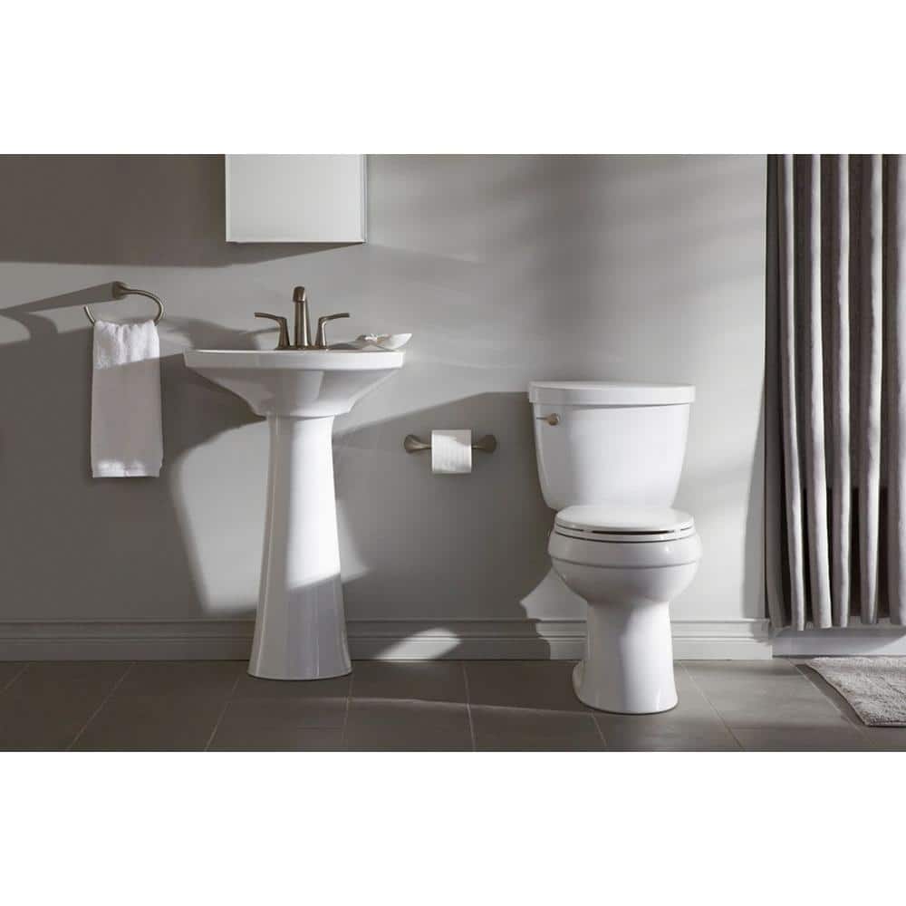 Brushed Nickel Pivoting Toilet Paper Holder