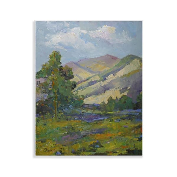 Stupell Industries Spring Day Mountain by Alexi Fine Unframed Nature Graphic Art Print 14 in. x 11 in.