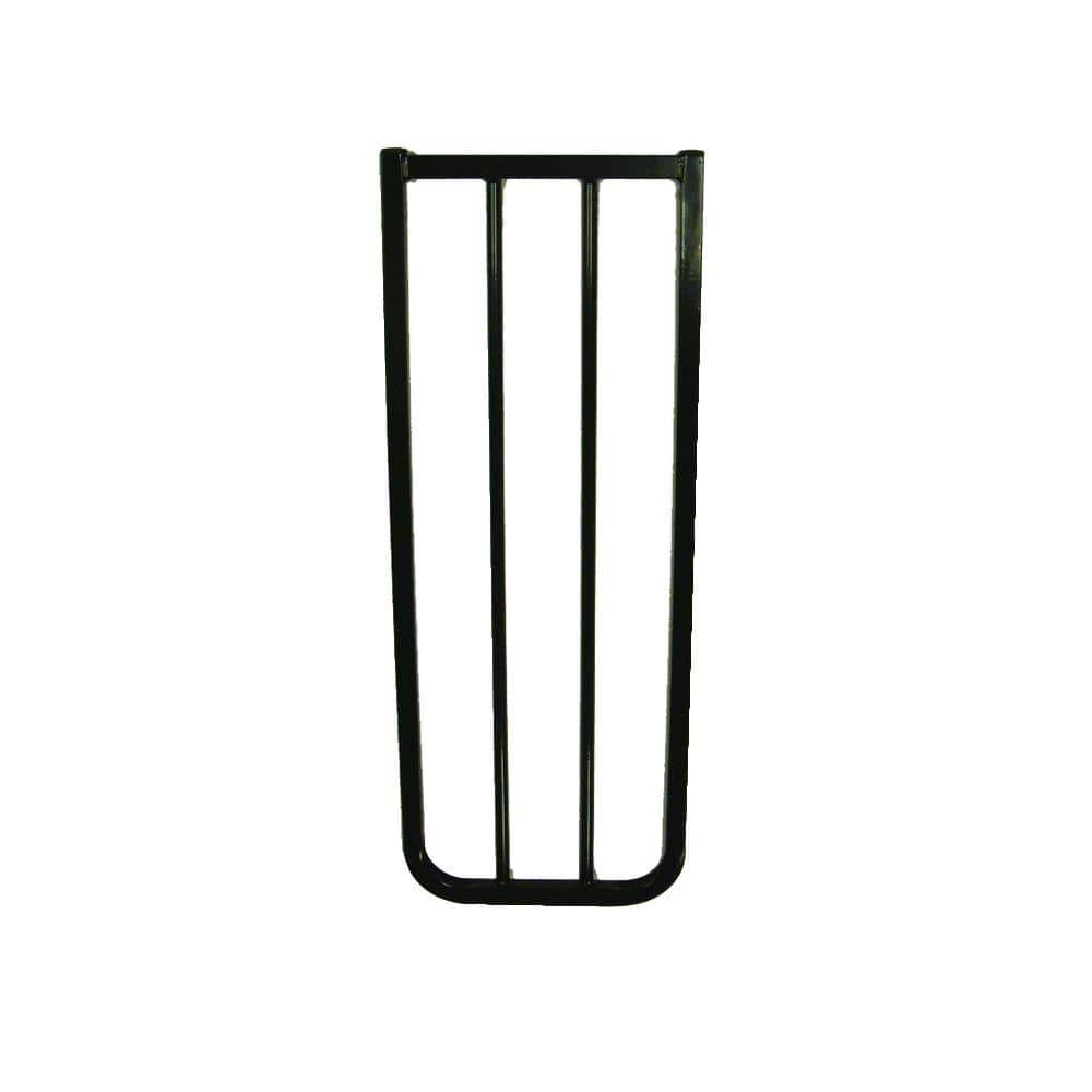 Black 10.5-Inch Metal Gate Extension for Pets and Babies