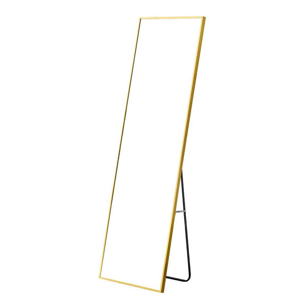 15.7 in. W x 59 in. H Rectangular Aluminum Framed Wall Mount or Floor Stand