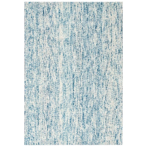 SAFAVIEH Abstract Ivory/Navy 2 ft. x 4 ft. Geometric Area Rug