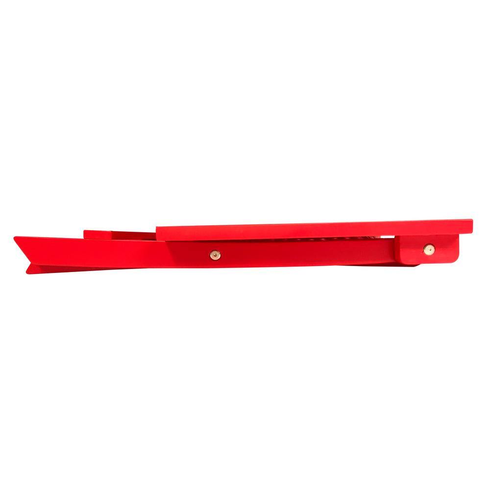 Red Acacia Wood Folding Square Outdoor End Table