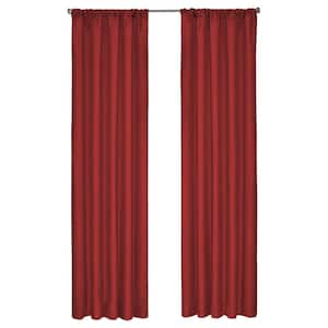 Kendall Blackout Window Curtain Panel in Chili - 42 in. W x 63 in. L