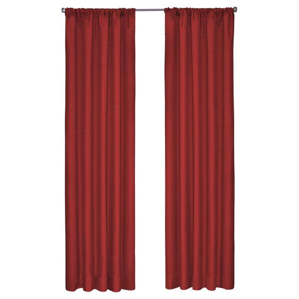 Eclipse Chili Rod Pocket Blackout Curtain - 42 in. W x 84 in. L