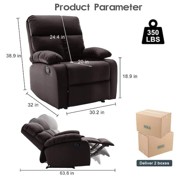 Typical cheap recliner dimensions