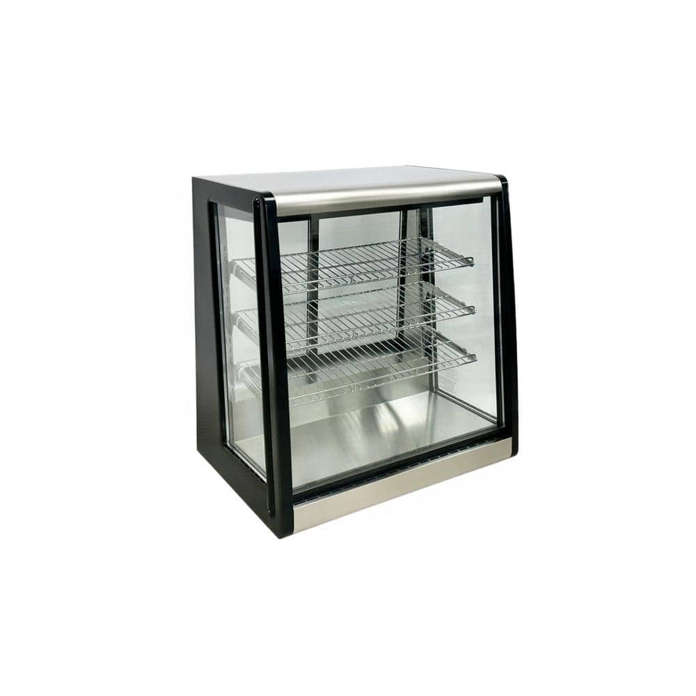 31.2 in. 6.9 cu. ft. Commercial Refrigerating Countertop Bakey Showcase EW6 Black