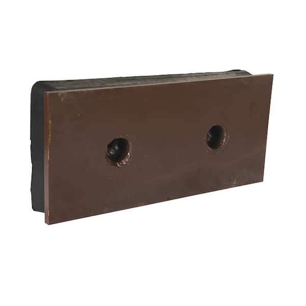 Vestil 2 in. x 18 in. x 8 in. Steel Face Molded Rubber Bumper