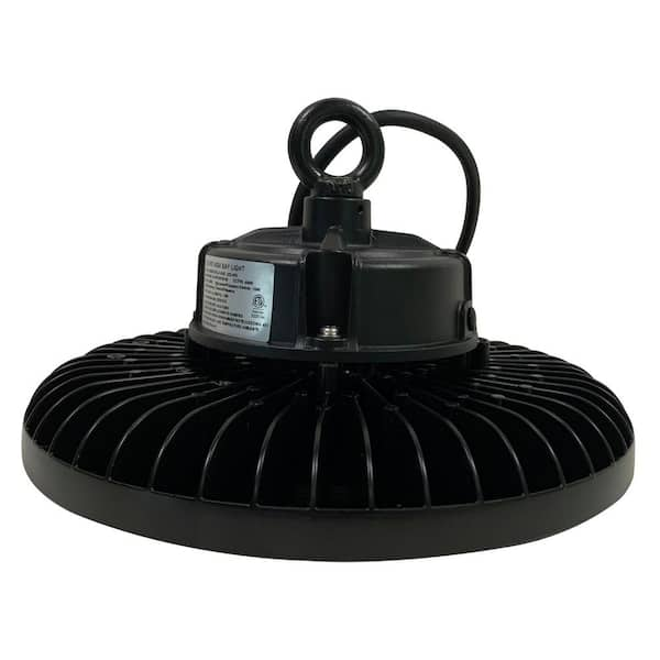 iGlow UFO 1 ft. 150-Watt Equivalent Integrated LED Black Finish