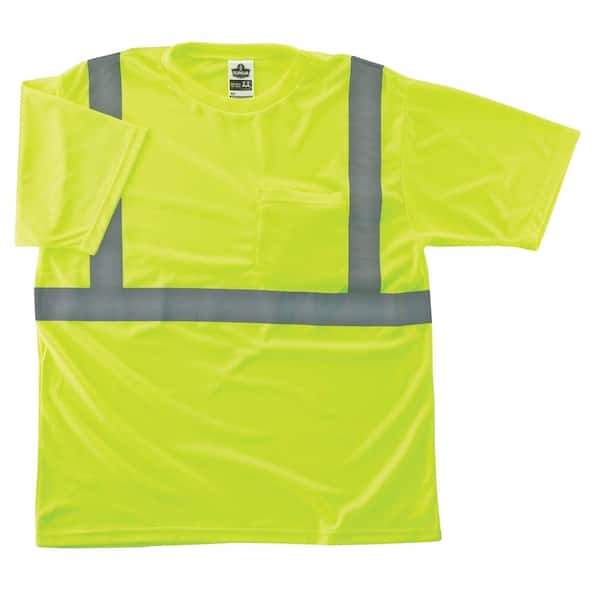GloWear Large Hi Vis Lime Type R Class 2 T-Shirt