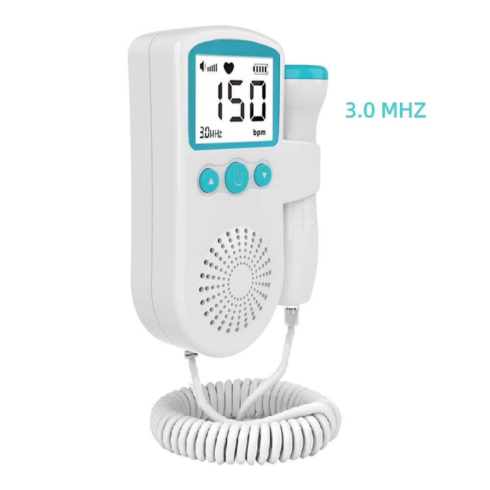 Fetal Doppler meter Baby Heart Beat Rate Monitor FHR LCD Probe Pregnancy  Fetus Fetal Heart Device