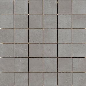 Uptown Hamilton 11.81 in. x 11.81 in. x 9mm Porcelain Mesh-Mounted Mosaic Tile (0.97 sq. ft.)