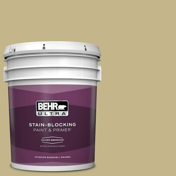 BEHR ULTRA 5 gal. #BIC-27 Modish Moss Extra Durable Eggshell Enamel Interior Paint & Primer