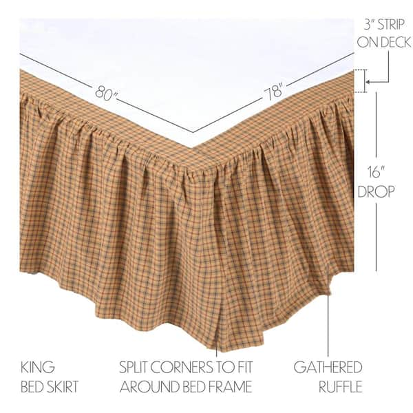 Brown plaid skirt king sale