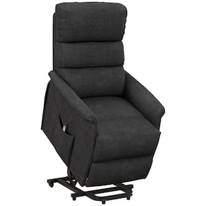 Electric Power Lift Recliner Chair with Remote Control for the Elderly with Side Pockets for Living Room, Black