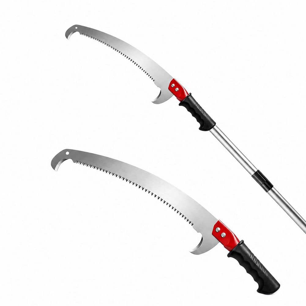 24 in. Manganese Steel Blade Pruning Saw for Tree Trimming, 11.8 FT Extendable Pole Saw, High Reach Branch Cutter price history on PriceWatchPro