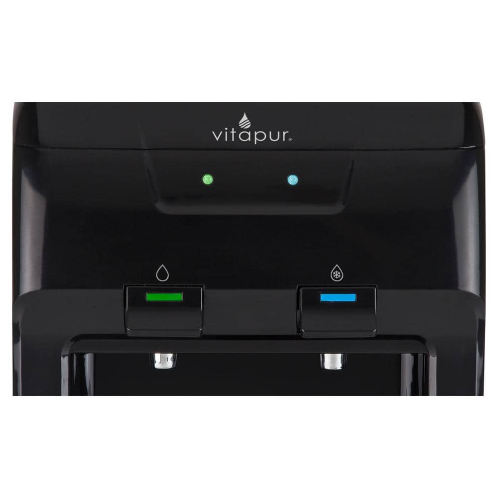 Vitapur Black Countertop Room and Cold Water Dispenser